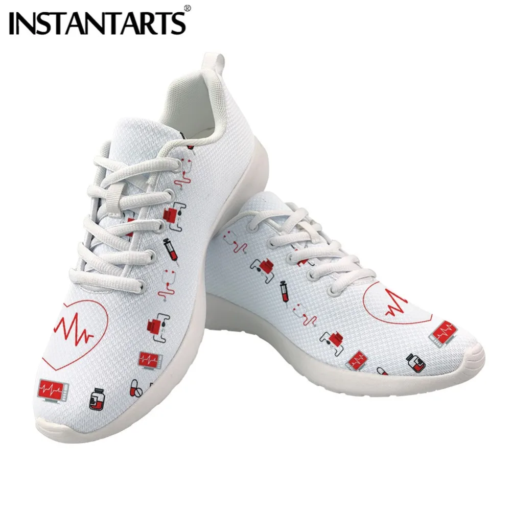 INSTANTARTS Cartoon Nurse Heart Beat Flats Shoes Spring Women's Nurse Flat Sneakers Teenager Girl Casual Lace Up Trainer Zapatos 
INSTANTARTS Cartoon Nurse Heart Beat Flats Shoes Spring Women's Nurse Flat Sneakers Teenager Girl Casual Lace Up Trainer Zapatos