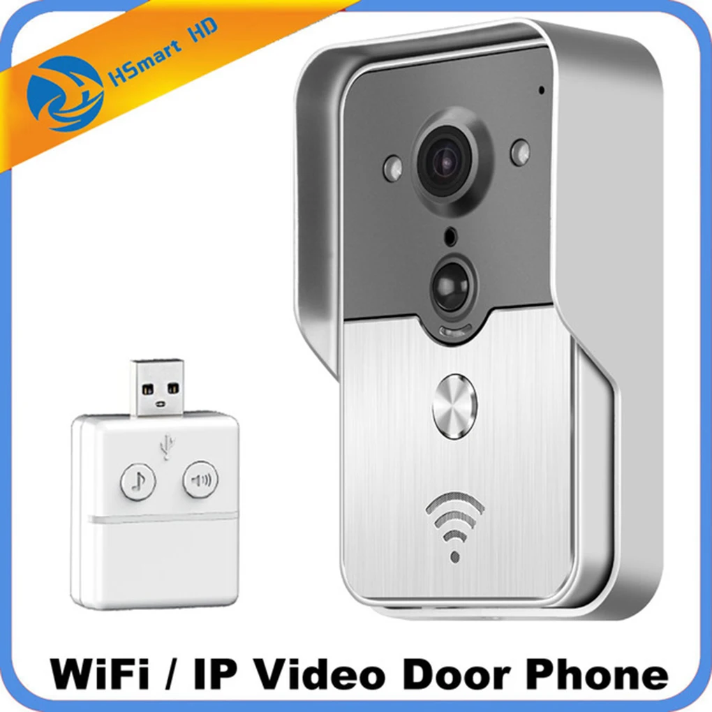WiFi Smart Video Doorphone 1.0MP HD Camera Wireless Video Intercom System Waterproof IOS Android APP Mobile Doorbell
WiFi Smart Video Doorphone 1.0MP HD Camera Wireless Video Intercom System Waterproof IOS Android APP Mobile Doorbell