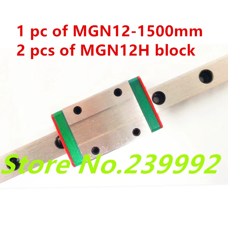 12mm linear guide MGN12 1500mm linear rail with 2 pcs MGN12H or MGN12C linear carriages block for CNC DIY and 3D printer XYZ cnc
12mm linear guide MGN12 1500mm linear rail with 2 pcs MGN12H or MGN12C linear carriages block for CNC DIY and 3D printer XYZ cnc