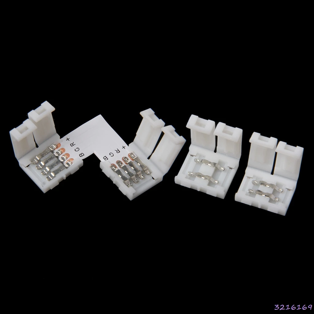 4 Pin LED Connector L Shape Corner Quick Splitter Right Angle 10mm 5050 RGB LED Strip Light-43#
4 Pin LED Connector L Shape Corner Quick Splitter Right Angle 10mm 5050 RGB LED Strip Light-43#