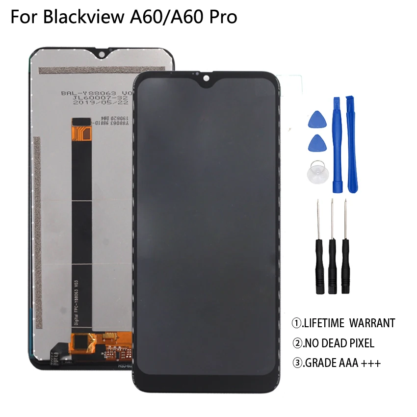 Original LCD Display For BLACKVIEW A60 Digitizer Assembly Touch Screen For Blackview A60 Pro Screen LCD Display Free Tools
Original LCD Display For BLACKVIEW A60 Digitizer Assembly Touch Screen For Blackview A60 Pro Screen LCD Display Free Tools