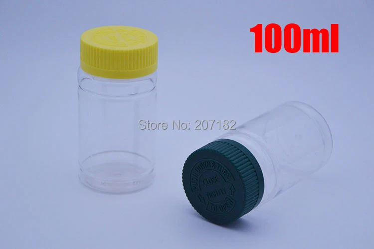 20pcs 100ml Clear Child-proof PET Bottles,Capsules/Pills/Powder/Vitamin Plastic Bottles with Green/Yellow Colors Screwing Lids
20pcs 100ml Clear Child-proof PET Bottles,Capsules/Pills/Powder/Vitamin Plastic Bottles with Green/Yellow Colors Screwing Lids