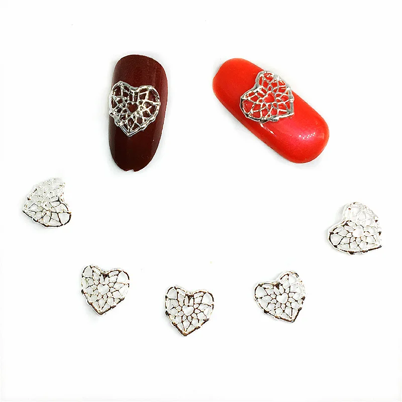 20Pcs Silver Love Heart Nail Art Decorations Hollow 3d Alloy Nailart Supplies Charms Studs Dekor Para Embellishments Nail Design
20Pcs Silver Love Heart Nail Art Decorations Hollow 3d Alloy Nailart Supplies Charms Studs Dekor Para Embellishments Nail Design