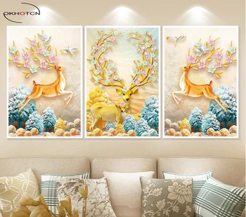 Unframed 3 Pieces/Set 3D Effect Jumping Deer Cute Animal Canvas HD Prints Pictures Paintings Home Decor Wall Art
Unframed 3 Pieces/Set 3D Effect Jumping Deer Cute Animal Canvas HD Prints Pictures Paintings Home Decor Wall Art