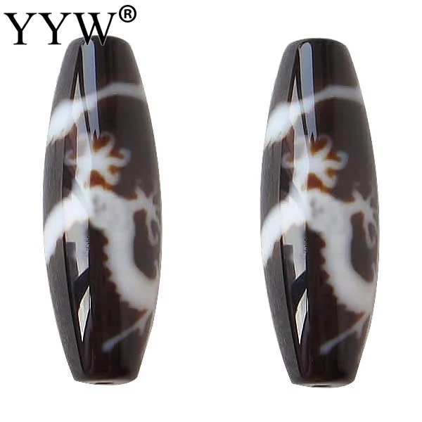Natural Tibetan Agate Dzi Beads for making diy Jewelry Oval, five-claw dragon & two tone, Grade AAA, 13x38mm, Sold By PC
Natural Tibetan Agate Dzi Beads for making diy Jewelry Oval, five-claw dragon & two tone, Grade AAA, 13x38mm, Sold By PC