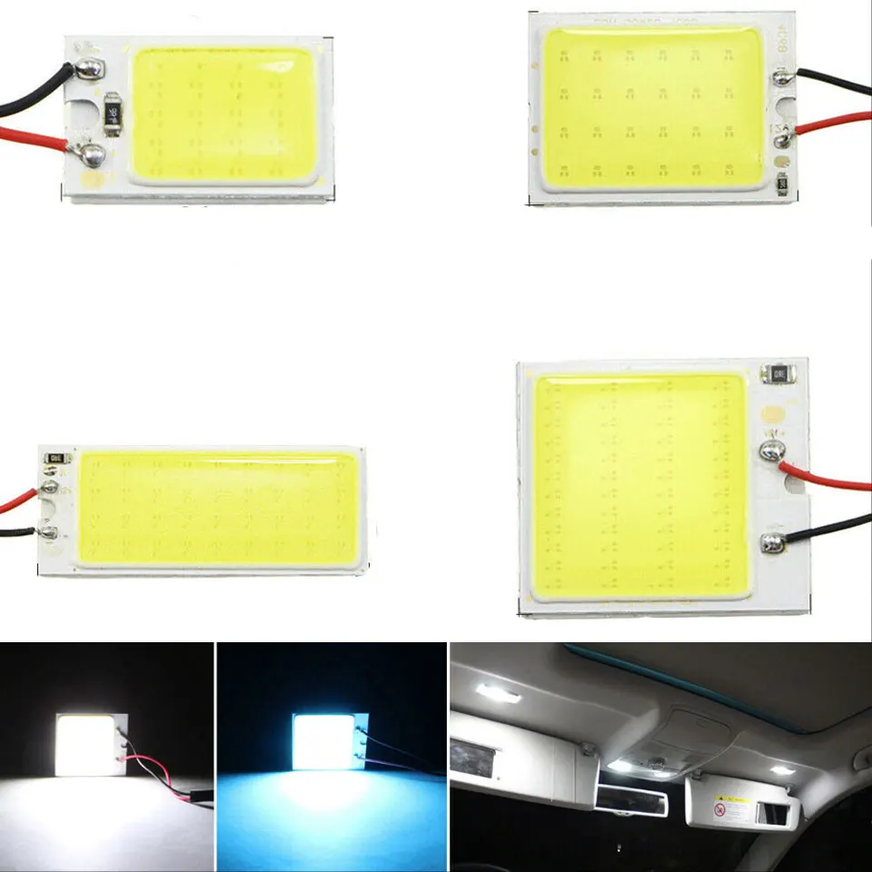 High Quality T10 16/24/36/48 Smd Cob Led Panel Car Auto Interior Reading Map Lamp Bulb Light C5W Festoon BA9S T4W T10 Led Adapte
High Quality T10 16/24/36/48 Smd Cob Led Panel Car Auto Interior Reading Map Lamp Bulb Light C5W Festoon BA9S T4W T10 Led Adapte
