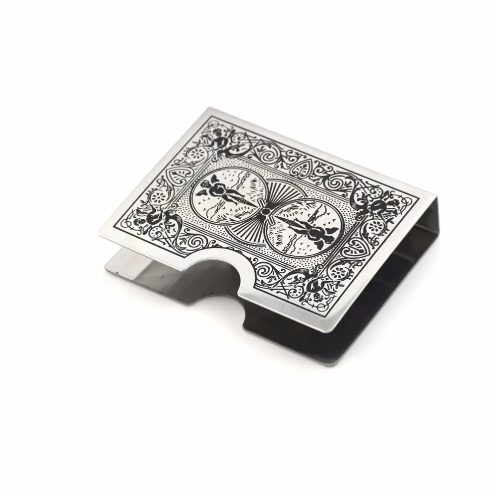 1pcs Steel Card Clip Playing Card Metal Holder Magic Tricks Magic Props for Protect Poker Accessory Poker Protector
1pcs Steel Card Clip Playing Card Metal Holder Magic Tricks Magic Props for Protect Poker Accessory Poker Protector