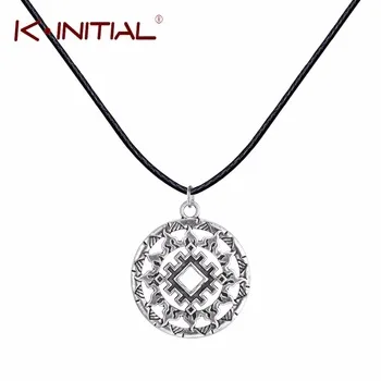 Kinitial 1Pcs Slavic Pendant Silver Slavic Pendant Necklace Jewelry Slavic Amulet Slavic Symbol Necklaces Women Punk Bijoux