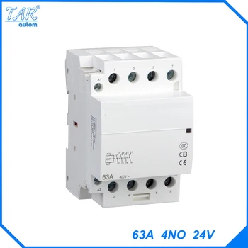 Din rail household AC contactor 63A 4NO 24V Household contact module Din Rail Modular contactor
Din rail household AC contactor 63A 4NO 24V Household contact module Din Rail Modular contactor