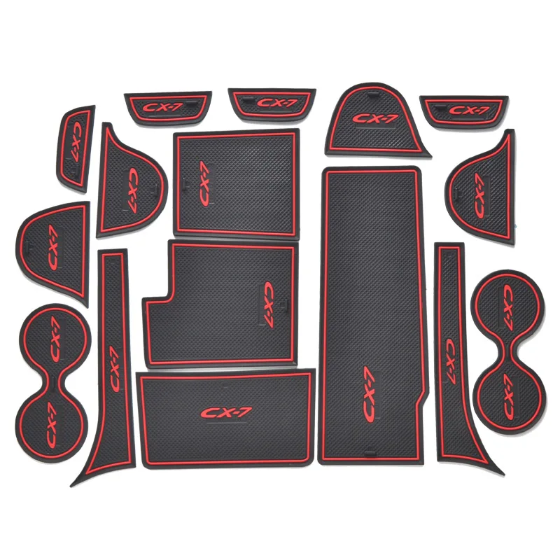 16pcs/set Car Accessories Sport Style Gate Slot Pad Rubber Car-cup Interior Cup Cushion Door Mat Cup Covers For Mazda CX-7
16pcs/set Car Accessories Sport Style Gate Slot Pad Rubber Car-cup Interior Cup Cushion Door Mat Cup Covers For Mazda CX-7