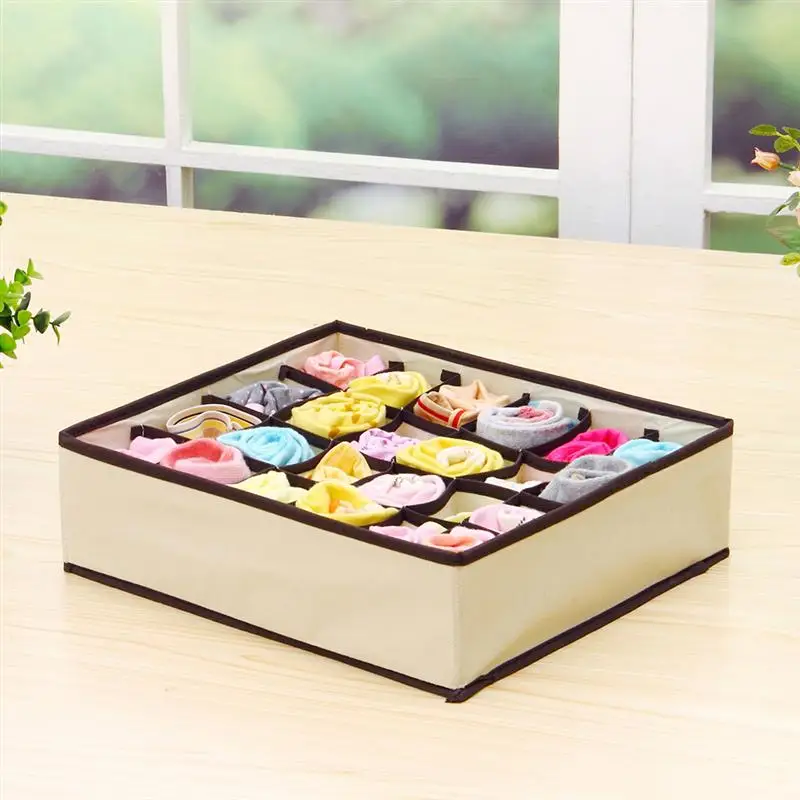 Ounona 2pcs Underwear Drawer Organizer Foldable 24 Compartments