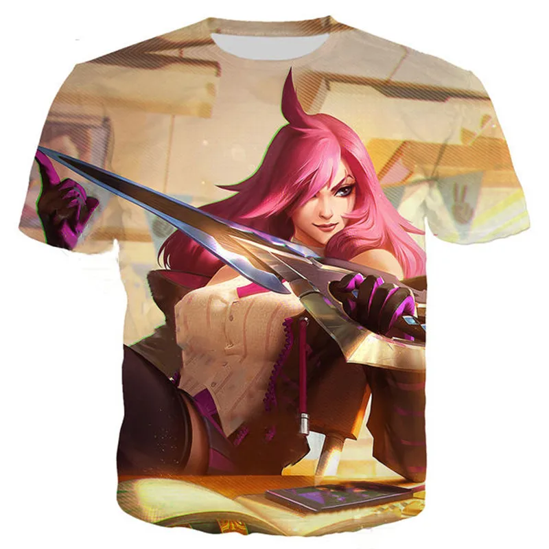 Liumaohua brand 3D Print T Shirt Battle Academia Katarina Splash Art League of Legend T Shirt LOL Streetwear Shirt Tops
Liumaohua brand 3D Print T Shirt Battle Academia Katarina Splash Art League of Legend T Shirt LOL Streetwear Shirt Tops