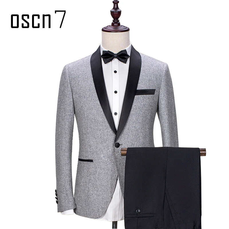 OSCN7 Gray Tailor Made Suit Wedding Party 2PCS Gentleman Custom Made Suits for Men Fashion Terno Masculino
OSCN7 Gray Tailor Made Suit Wedding Party 2PCS Gentleman Custom Made Suits for Men Fashion Terno Masculino