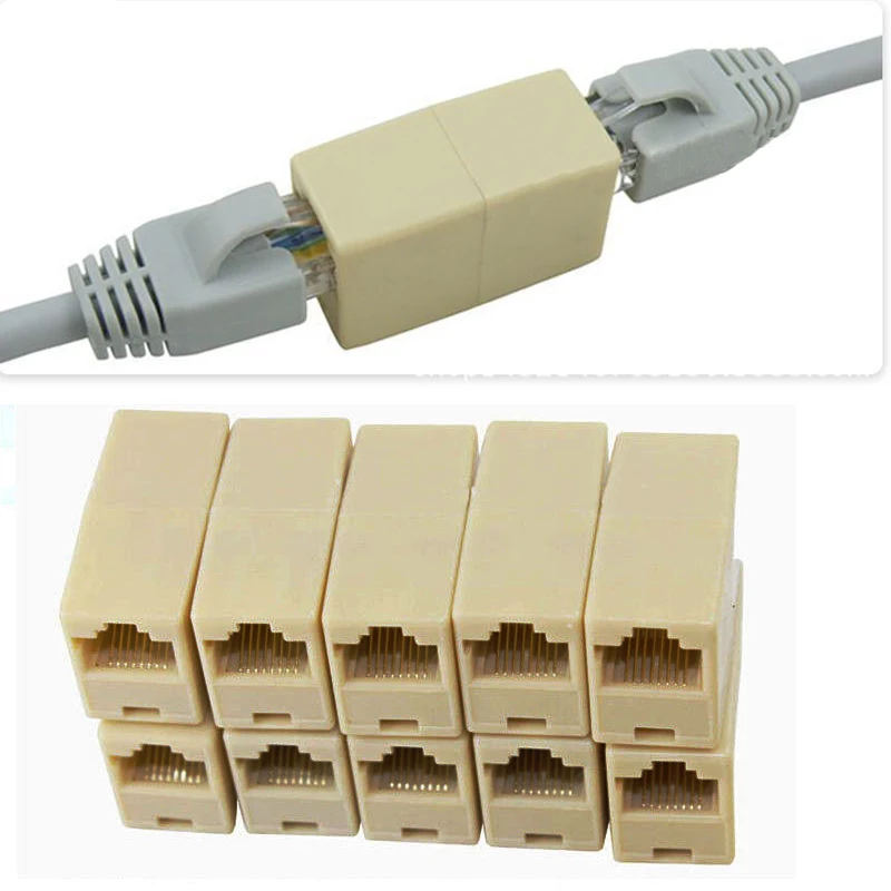 High quality10pcs RJ45 CAT5 Coupler Plug Network LAN Cable Extender Connector Adapter New Rated 4.9
High quality10pcs RJ45 CAT5 Coupler Plug Network LAN Cable Extender Connector Adapter New Rated 4.9