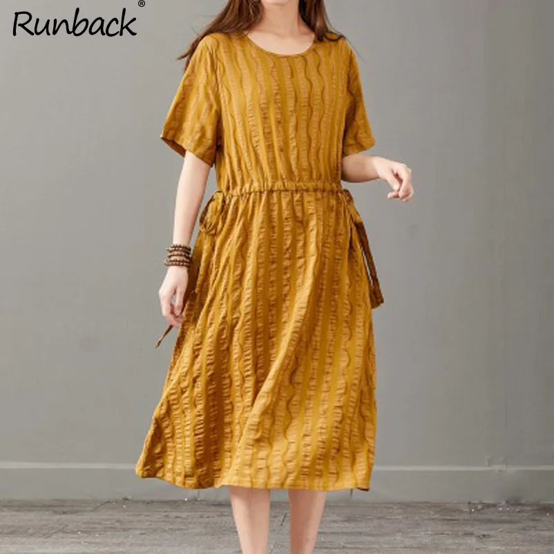 Льняное винтажное летнее красное платье для женщин 2020 Robe Ete Longue Femme с круглым