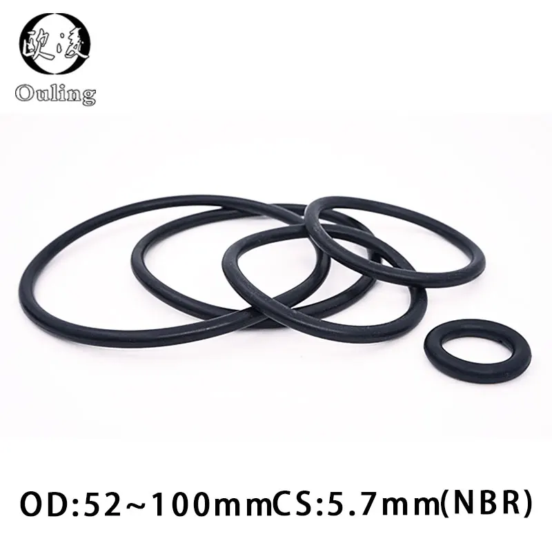 10PCS/lot Rubber Ring NBR Sealing O-Ring 5.7mm OD52/55/60/65/70/75/80/85/90/95/100mm Nitrile O Ring Seal Oring Gasket Oil Rings
10PCS/lot Rubber Ring NBR Sealing O-Ring 5.7mm OD52/55/60/65/70/75/80/85/90/95/100mm Nitrile O Ring Seal Oring Gasket Oil Rings
