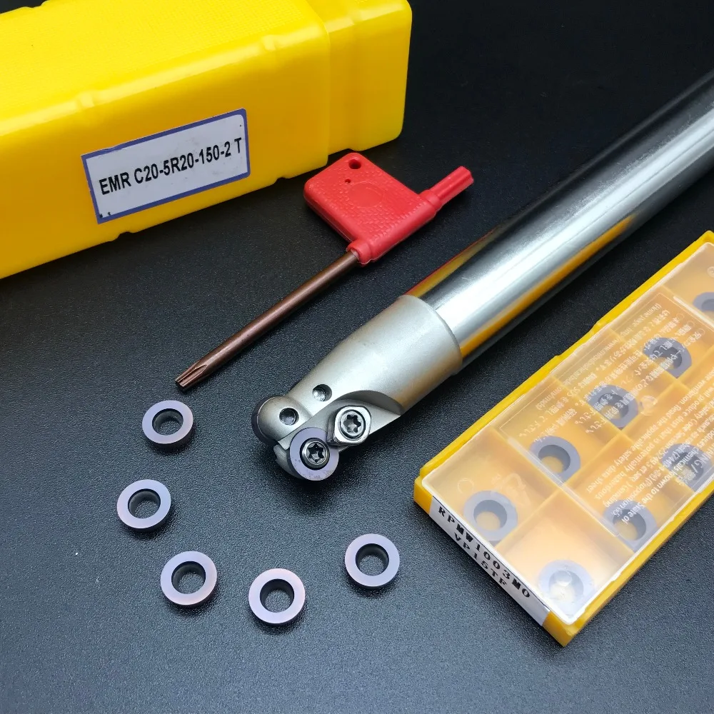 10PCS lathe tool RPMW1003+1PCS 20mm round nose milling cutter rod EMR C20-5R20-150 2T CNC machine tool carbide milling insert
10PCS lathe tool RPMW1003+1PCS 20mm round nose milling cutter rod EMR C20-5R20-150 2T CNC machine tool carbide milling insert