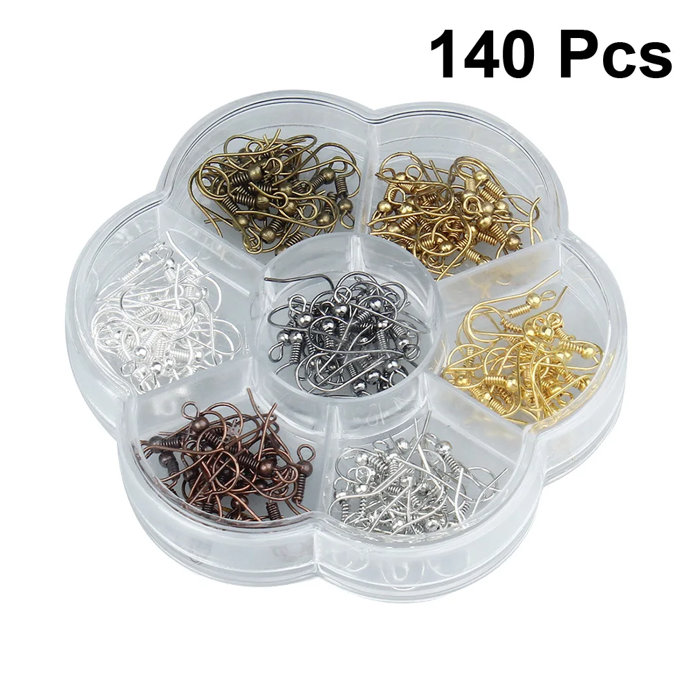 140pcs Handmade DIY Earring Hooks Spring Ear Wire Hooks Jewelry Accessories Findings Earring Storage Boxes (Mixed Color)
140pcs Handmade DIY Earring Hooks Spring Ear Wire Hooks Jewelry Accessories Findings Earring Storage Boxes (Mixed Color)