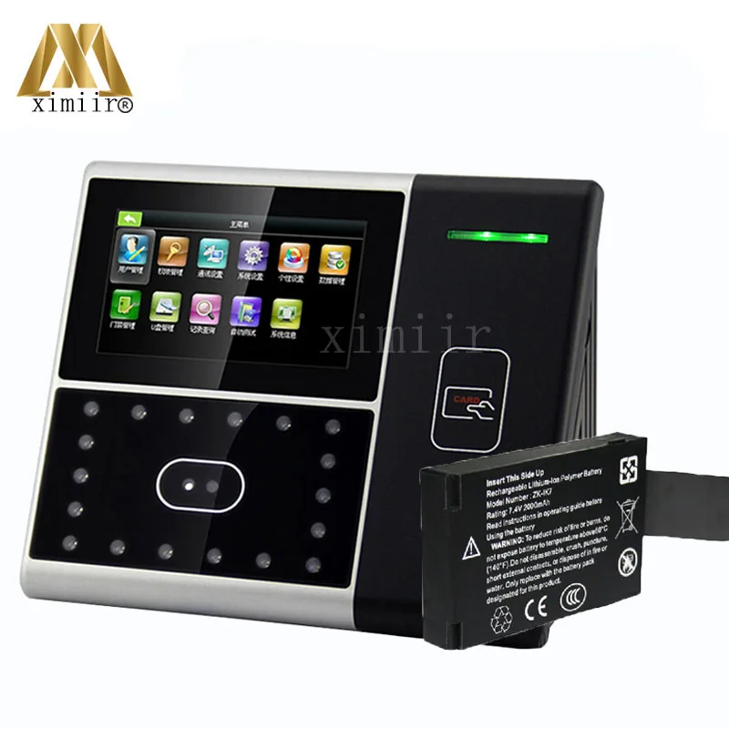 ZK Iface301 Face And RFID Card Time Attendance With Backup Battery Touch Screen Facial Door Access Control Face Time Recording
ZK Iface301 Face And RFID Card Time Attendance With Backup Battery Touch Screen Facial Door Access Control Face Time Recording