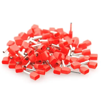 1000pcs 14 AWG 2.5mm2 Insulated Wire Ferrules Red Dual-wire cord end terminal conncector TE2513
1000pcs 14 AWG 2.5mm2 Insulated Wire Ferrules Red Dual-wire cord end terminal conncector TE2513