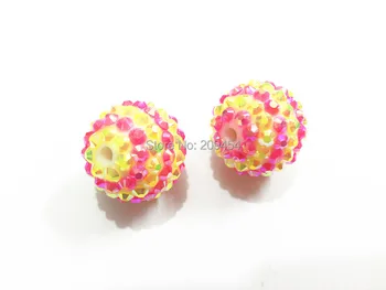 Newest ! 20mm 100PCS Yellow With Hotpink Striped Resin Rhinestone Ball Beads,Chunky Beads For Kids Jewelry Making
Newest ! 20mm 100PCS Yellow With Hotpink Striped Resin Rhinestone Ball Beads,Chunky Beads For Kids Jewelry Making