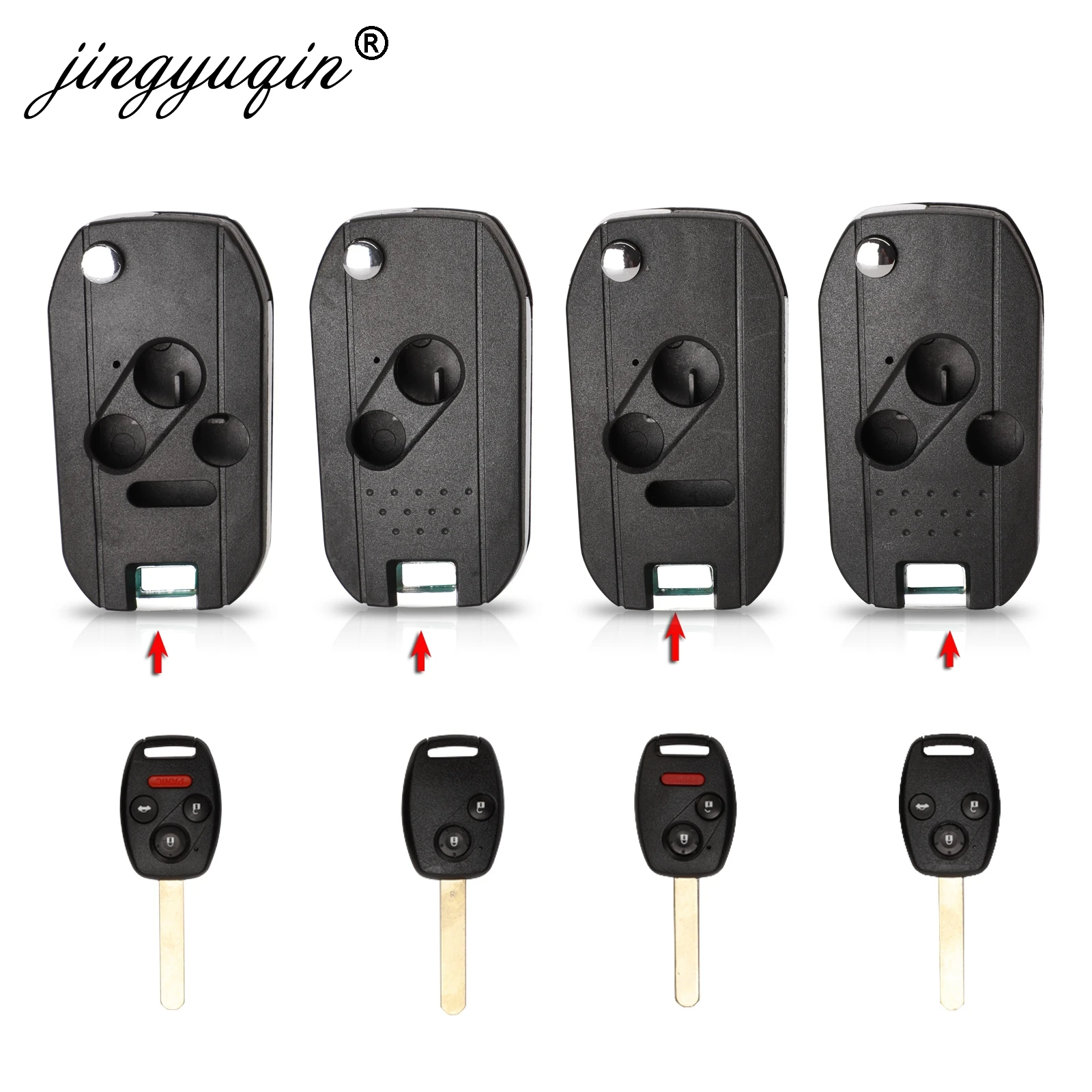 jingyuqin 2/3/4 Button Remote Modified Flip Folding Key Shell Case Cover For Honda CRV Fit Accord Civic
jingyuqin 2/3/4 Button Remote Modified Flip Folding Key Shell Case Cover For Honda CRV Fit Accord Civic