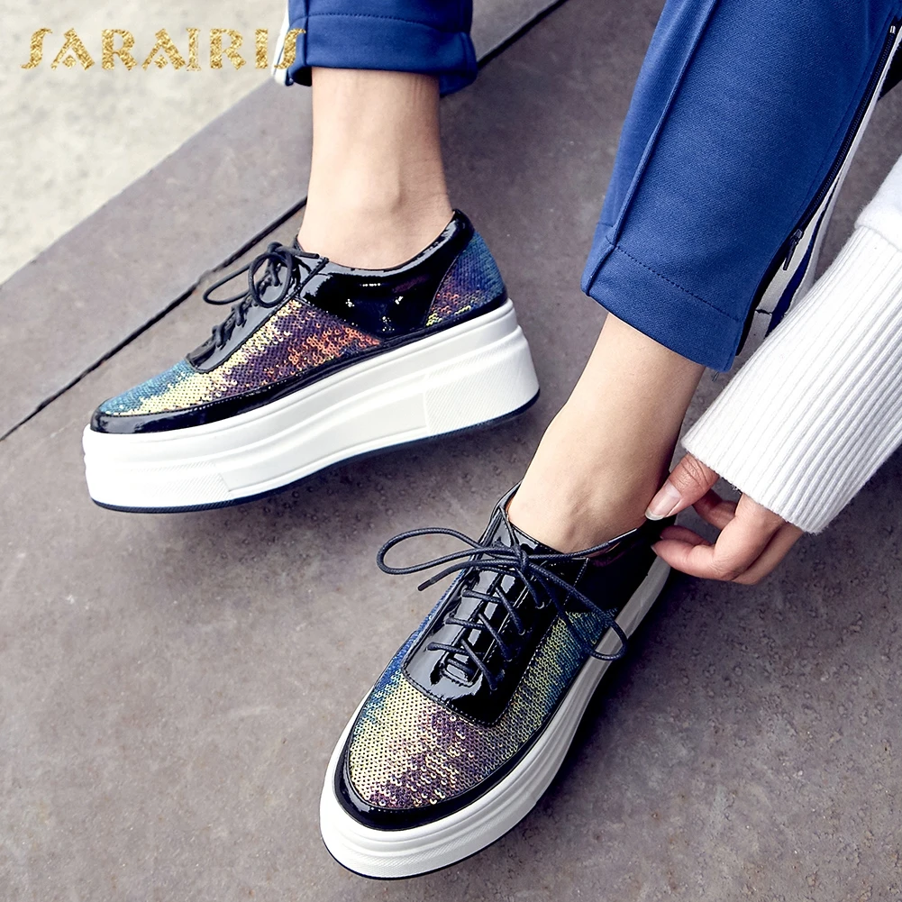 Sarairis Fashion 2019 High Quality Mix Color INS Shoes Woman Vulcanize Platform Lace Up Hot Sale Vulcanize Women Shoes
Sarairis Fashion 2019 High Quality Mix Color INS Shoes Woman Vulcanize Platform Lace Up Hot Sale Vulcanize Women Shoes