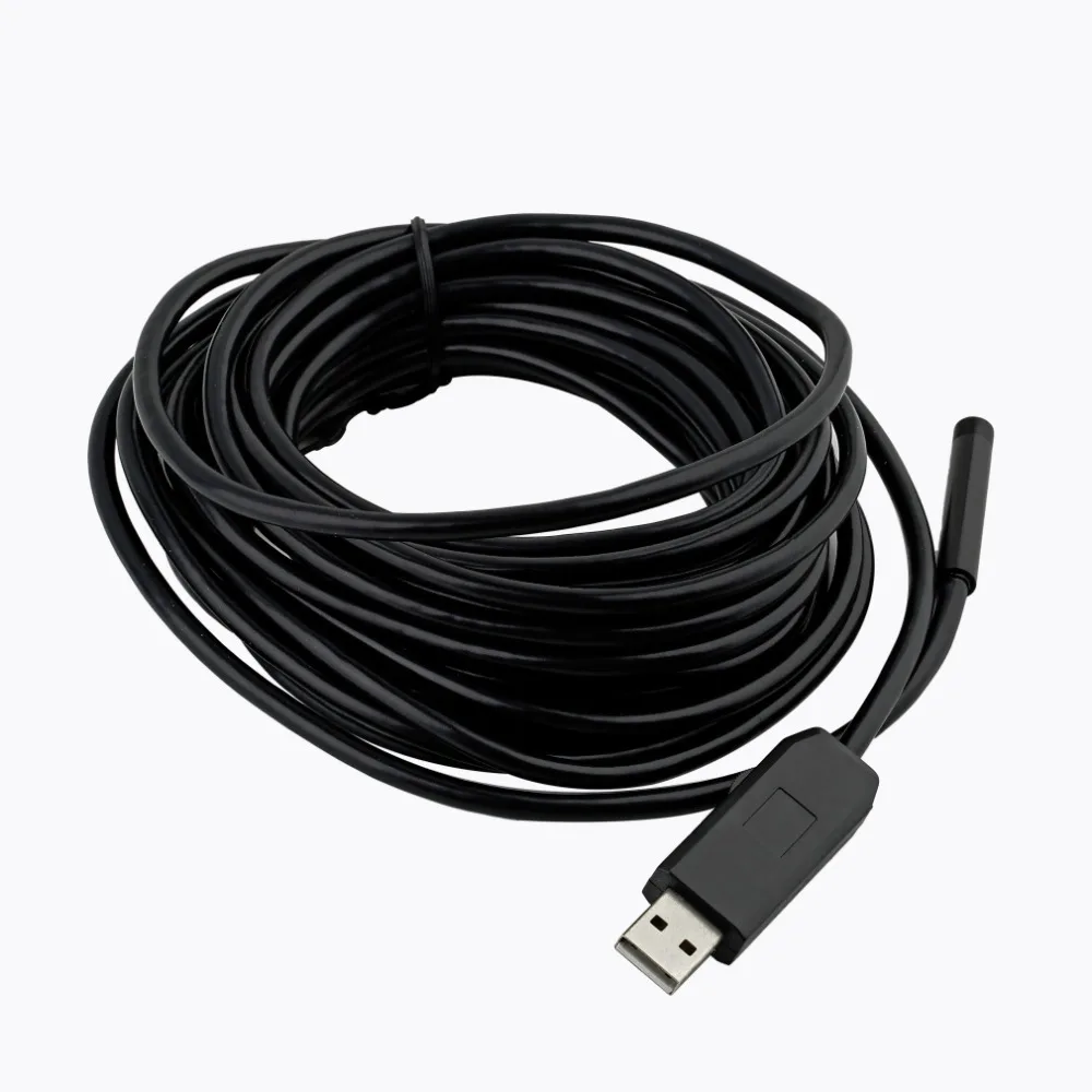 USB эндоскоп змеиная инспекционная труба камера Бороскоп объем 7 м мм объектив