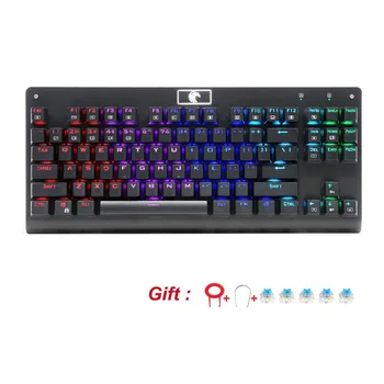 Z-77 Eagle RGB Backlit Tenkeyless Mechanical Gaming Keyboard 87 Key Outemu Blue Switch Clicky Anti-Ghosting Gamer Keyboard
Z-77 Eagle RGB Backlit Tenkeyless Mechanical Gaming Keyboard 87 Key Outemu Blue Switch Clicky Anti-Ghosting Gamer Keyboard