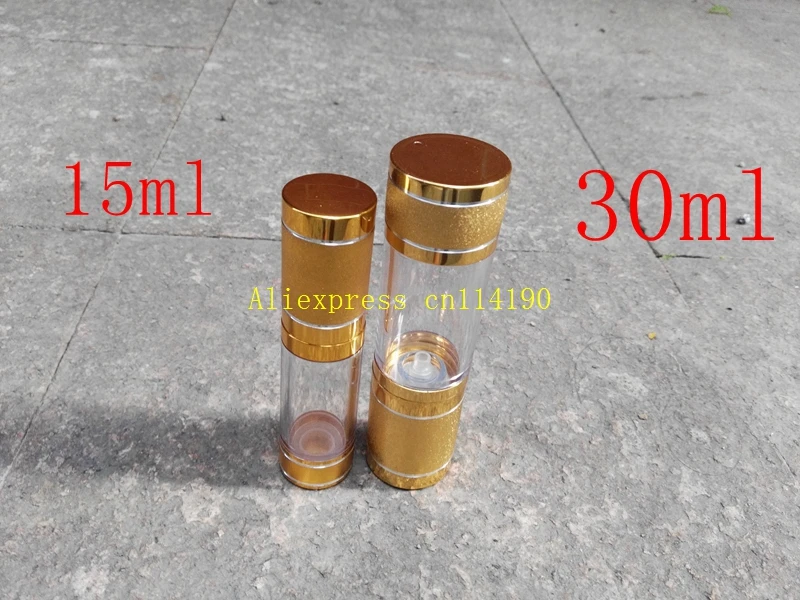 100pcs/lot 15ML & 30ML Secant Vacuum spray bottle Airless Pump cosmetics perfume bottle jar Sample Anodized aluminum sand
100pcs/lot 15ML & 30ML Secant Vacuum spray bottle Airless Pump cosmetics perfume bottle jar Sample Anodized aluminum sand