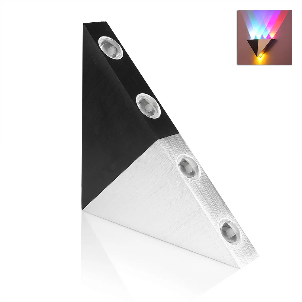 5W Aluminum Triangle Led Wall Lamp AC90-265V High Power Led Modern Home Lighting Indoor Outdoor Party Home Lighting
5W Aluminum Triangle Led Wall Lamp AC90-265V High Power Led Modern Home Lighting Indoor Outdoor Party Home Lighting