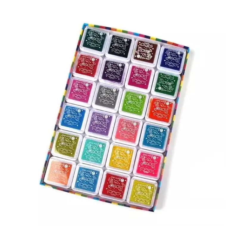 24Pcs Mini Kids Fingerprint Painting Colorful Ink Pad Stamp Partner Baby DIY Art Craft Seal Graffiti Tool Early Educational Toy
24Pcs Mini Kids Fingerprint Painting Colorful Ink Pad Stamp Partner Baby DIY Art Craft Seal Graffiti Tool Early Educational Toy
