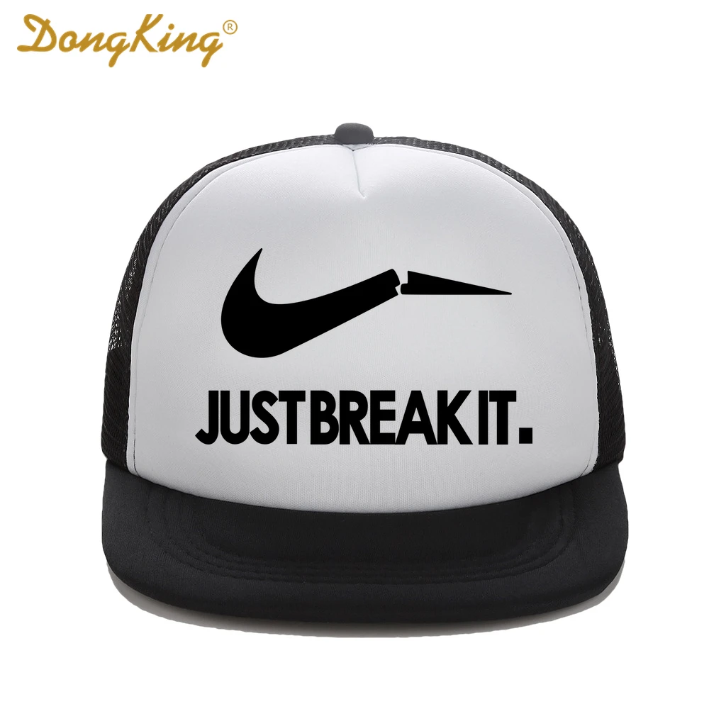 DongKing Fashion Trucker Hat Just Break It Print High Quality Flat Bill Curved Hip-Hop Polyester Mesh Snapback Hats Baseball Cap
DongKing Fashion Trucker Hat Just Break It Print High Quality Flat Bill Curved Hip-Hop Polyester Mesh Snapback Hats Baseball Cap