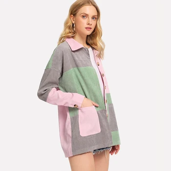Cut and Sew Pocket Front Corduroy Coat Pocket Corduroy Jacket Button Up Jacket Turn-down Collar Single Breasted Cropped Jacket
Cut and Sew Pocket Front Corduroy Coat Pocket Corduroy Jacket Button Up Jacket Turn-down Collar Single Breasted Cropped Jacket