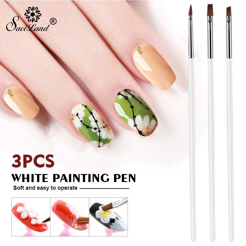 Saviland 3pcs/lot Fine Hand painted Hook Line Pen Round Tip Watercolor Drawing Brush Pen Manicure nail art Tool
Saviland 3pcs/lot Fine Hand painted Hook Line Pen Round Tip Watercolor Drawing Brush Pen Manicure nail art Tool