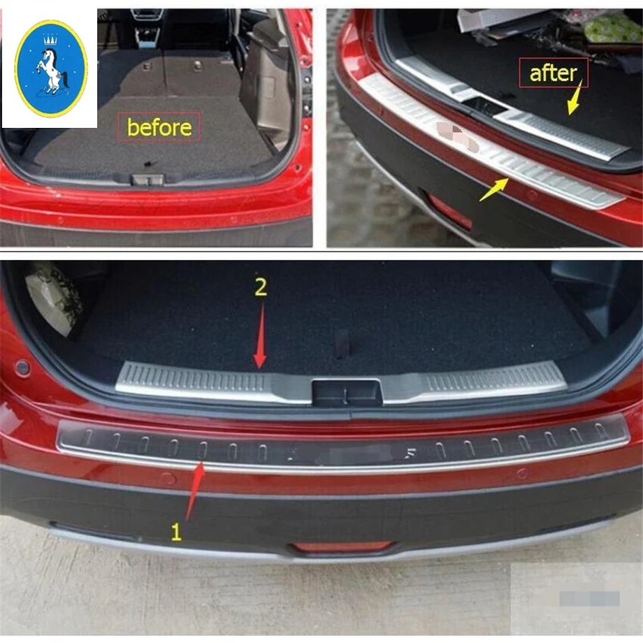 Yimaautotrims Rear Trunk Bumper ( Inner + Outer ) Door Sill Protector Plate Cover Trim Fit For Suzuki Sx4 S-cross 2017 2018 2019
Yimaautotrims Rear Trunk Bumper ( Inner + Outer ) Door Sill Protector Plate Cover Trim Fit For Suzuki Sx4 S-cross 2017 2018 2019