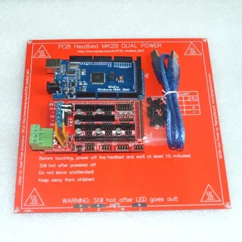 1pcs Mega 2560 R3 for + 1pcs RAMPS 1.4 Controller +1pcs PCB Heatbed MK2B 3D Printer kit Reprap MendelPrusa 
1pcs Mega 2560 R3 for + 1pcs RAMPS 1.4 Controller +1pcs PCB Heatbed MK2B 3D Printer kit Reprap MendelPrusa