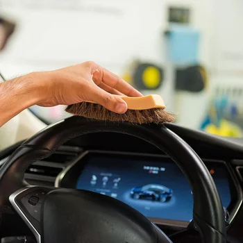 New 1 Pcs Long Bristle Horse Hair Leather Cleaning Brush Ergonomics Design Leather Seat Wash Tool Auto Interior cleaning brush
New 1 Pcs Long Bristle Horse Hair Leather Cleaning Brush Ergonomics Design Leather Seat Wash Tool Auto Interior cleaning brush