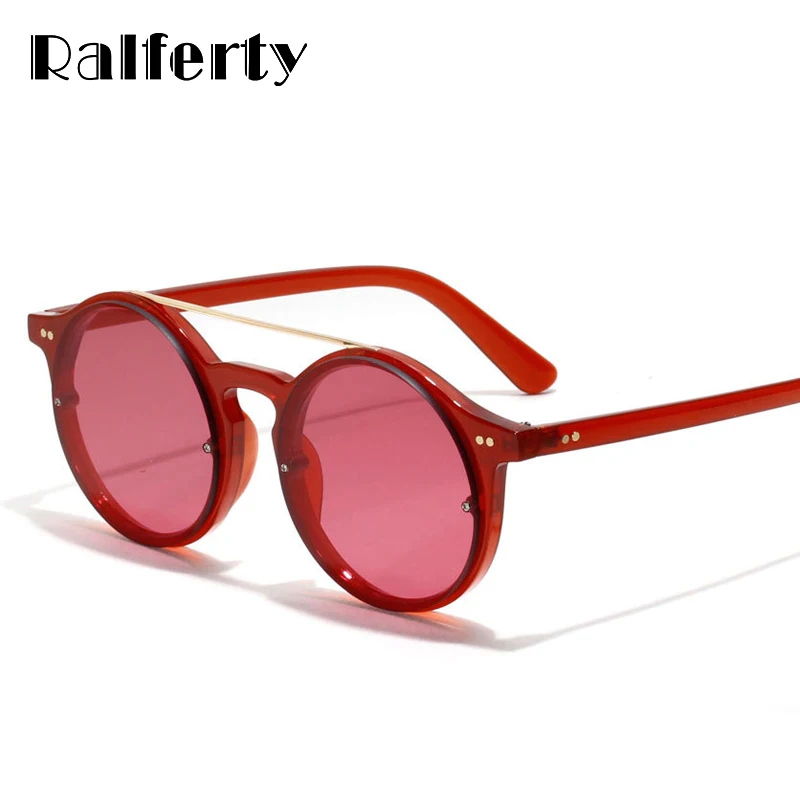 Ralferty Vintage Red Sunglasses Women Brand Designer Transparent Sun Glasses Round Double Bridge Eyewear Accessories Oculo W1340
Ralferty Vintage Red Sunglasses Women Brand Designer Transparent Sun Glasses Round Double Bridge Eyewear Accessories Oculo W1340