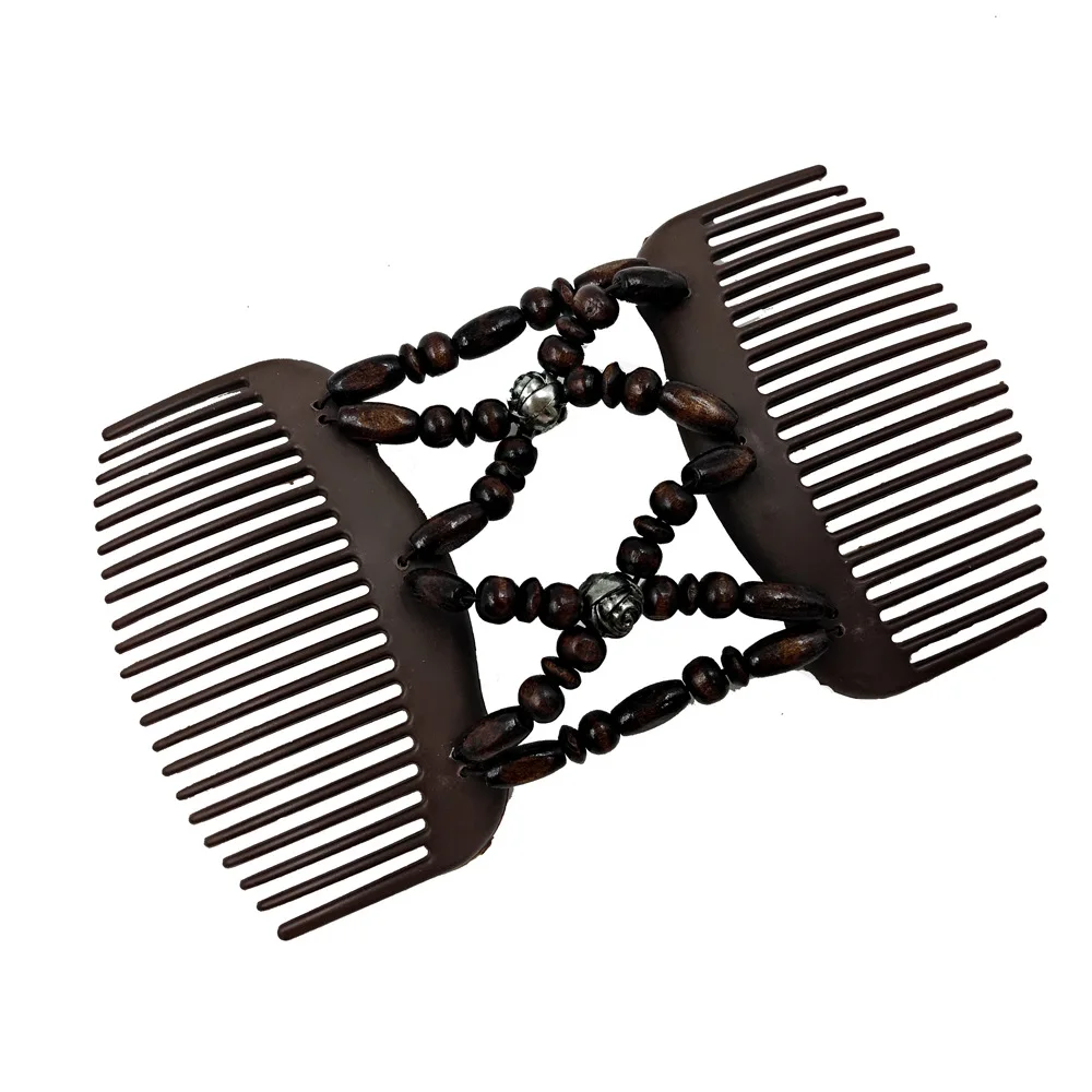 Hair Combs Ladies Styling Magic Hair Coil Unit Butterfly Wood Beads Double Hair Comb Clip Stretchy Women Hair Accessories
Hair Combs Ladies Styling Magic Hair Coil Unit Butterfly Wood Beads Double Hair Comb Clip Stretchy Women Hair Accessories