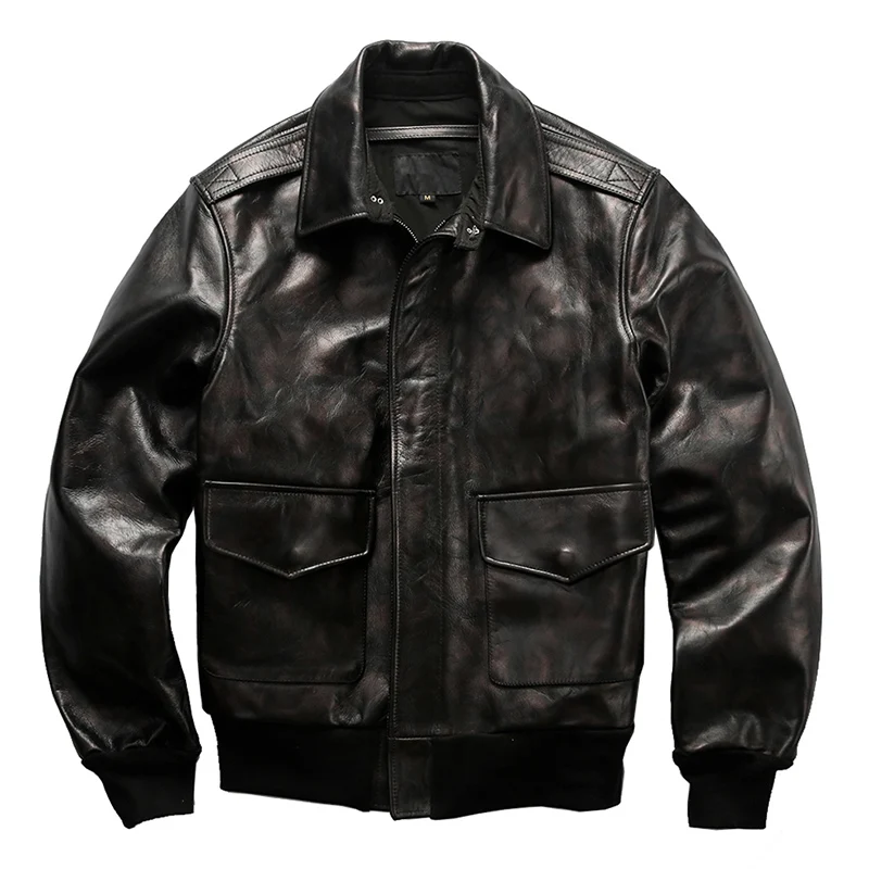 A2 Read Description! Asian size air force flight A2 pilot cow leather jacket genuine cowhide leather rider jacket
A2 Read Description! Asian size air force flight A2 pilot cow leather jacket genuine cowhide leather rider jacket