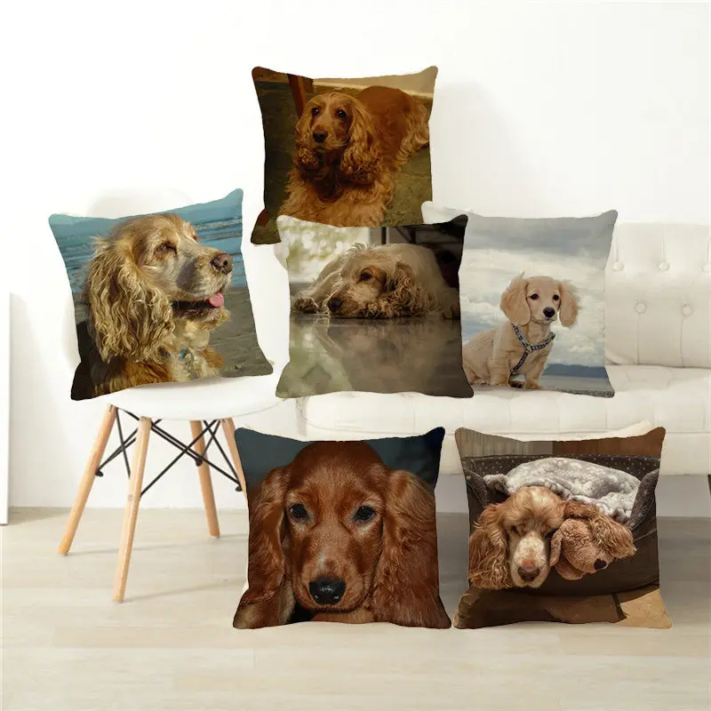 XUNYU 45x45cm English Cocker Spaniel Cushion Cover Linen Throw Pillowcase Children's Bedroom Decorative Pillowcase Cushion Cover
XUNYU 45x45cm English Cocker Spaniel Cushion Cover Linen Throw Pillowcase Children's Bedroom Decorative Pillowcase Cushion Cover