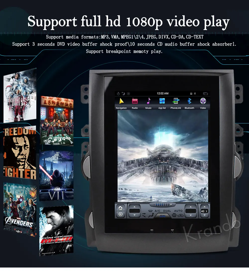 Sale Krando Android 8.1 10.4" Tesla Vertical touch screen car dvd player for Chevrolet Malibu 2013-2015 gps entertainment system 8 Sale Krando Android 8.1 10.4" Tesla Vertical touch screen car dvd player for Chevrolet Malibu 2013-2015 gps entertainment system 8
