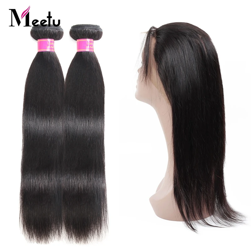 Meetu Peruvian Straight Hair 360 Lace Frontal with Bundle 2 Bundles with Frontal 100% Human Hair Bundles with Frontal Non Remy
Meetu Peruvian Straight Hair 360 Lace Frontal with Bundle 2 Bundles with Frontal 100% Human Hair Bundles with Frontal Non Remy