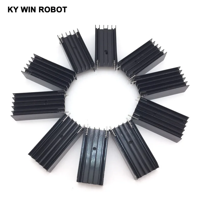 10pcs Aluminium TO-220 Heatsink TO 220 Heat Sink Transistor Radiator TO220 Cooler Cooling 23*16*50MM With 2 Pins
10pcs Aluminium TO-220 Heatsink TO 220 Heat Sink Transistor Radiator TO220 Cooler Cooling 23*16*50MM With 2 Pins