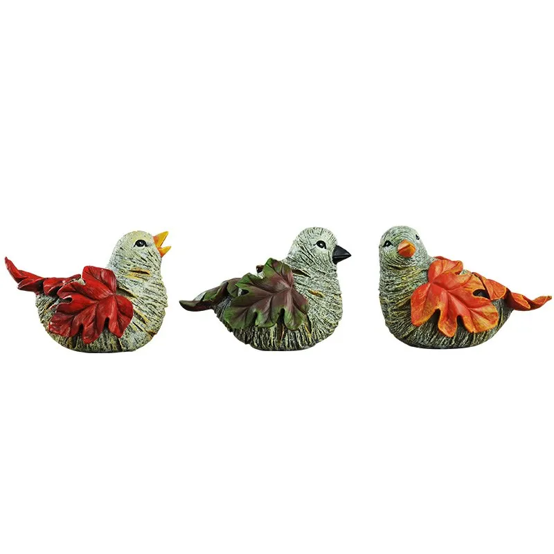 3Pcs/set American Creative Maple Leaf Bird Figurine Animals Statue Natural Resin Craft Sculpture Home Desk Decor R1674
3Pcs/set American Creative Maple Leaf Bird Figurine Animals Statue Natural Resin Craft Sculpture Home Desk Decor R1674