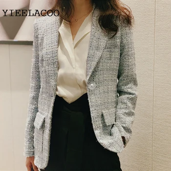 Blue Tweed Jacket women fabric weaving 2020 Spring /Autumn Women's Jacket coat tassel Slim Winter Woolen Jacket
Blue Tweed Jacket women fabric weaving 2020 Spring /Autumn Women's Jacket coat tassel Slim Winter Woolen Jacket