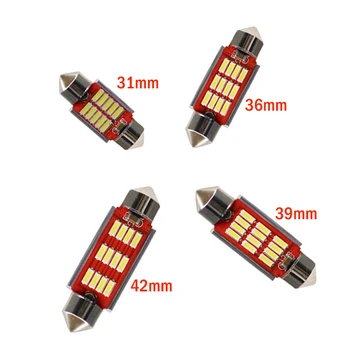 Dome Light 31mm 36mm 39mm 42mm LED Bulb C5W C10W CANBUS No Error DC 12V White Color 4014 SMD Car Door lights Auto Lamp
Dome Light 31mm 36mm 39mm 42mm LED Bulb C5W C10W CANBUS No Error DC 12V White Color 4014 SMD Car Door lights Auto Lamp