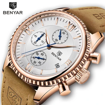 BENYAR Men's Watches Fashion Brand Top Luxury Quartz Sports Watch Military Chronograph Gold Clock Montre Homme Relogio Masculino
BENYAR Men's Watches Fashion Brand Top Luxury Quartz Sports Watch Military Chronograph Gold Clock Montre Homme Relogio Masculino
