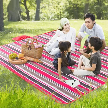180X145cm Multi - functional striped Oxford cloth large picnic mat tapis de sol camping tent folding bed outdoor beach blanket
180X145cm Multi - functional striped Oxford cloth large picnic mat tapis de sol camping tent folding bed outdoor beach blanket